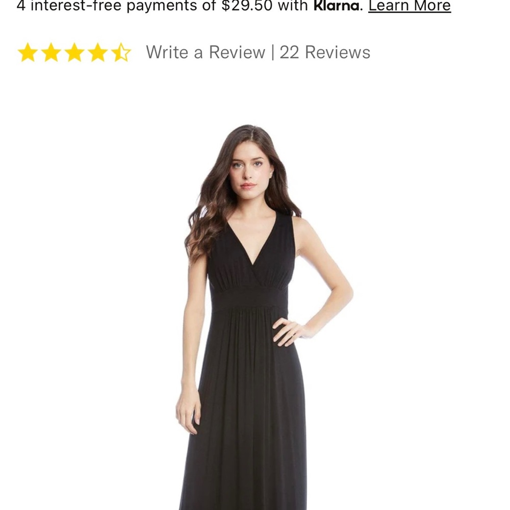 Karen Kane sleeveless maxi dress-black Size L